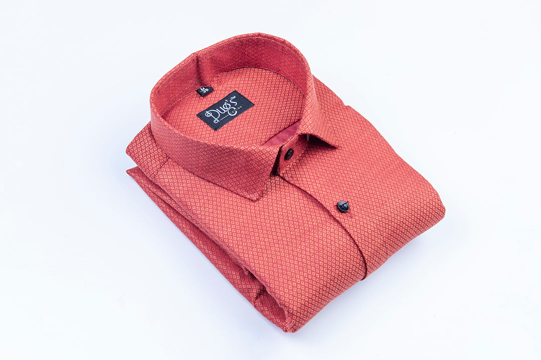 Red color with structure cotton shirts