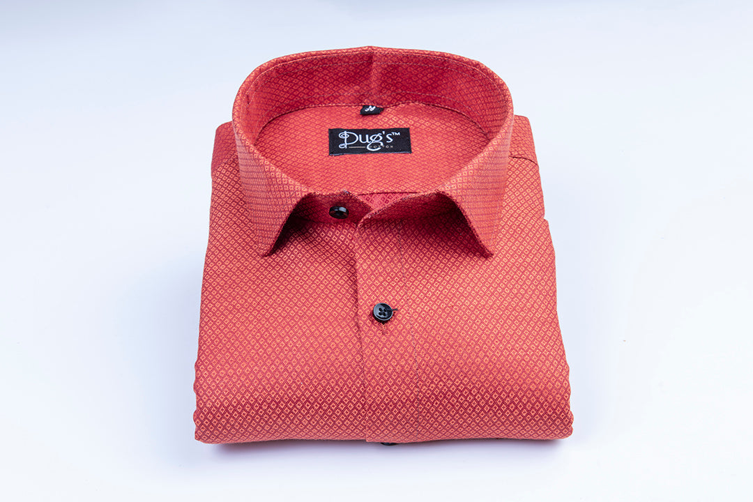 Red color with structure cotton shirts