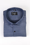 Nevy blue colour with structure cotton shirts