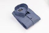 Nevy blue colour with structure cotton shirts