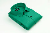 Rama green color with dobby structure cotton shirts