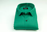 Rama green color with dobby structure cotton shirts