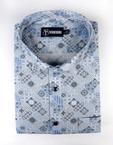 Star Sky Color Digital Print Cotton Shirts for Men