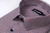 Dublin Red Blue mix color Printed Shirts for Men