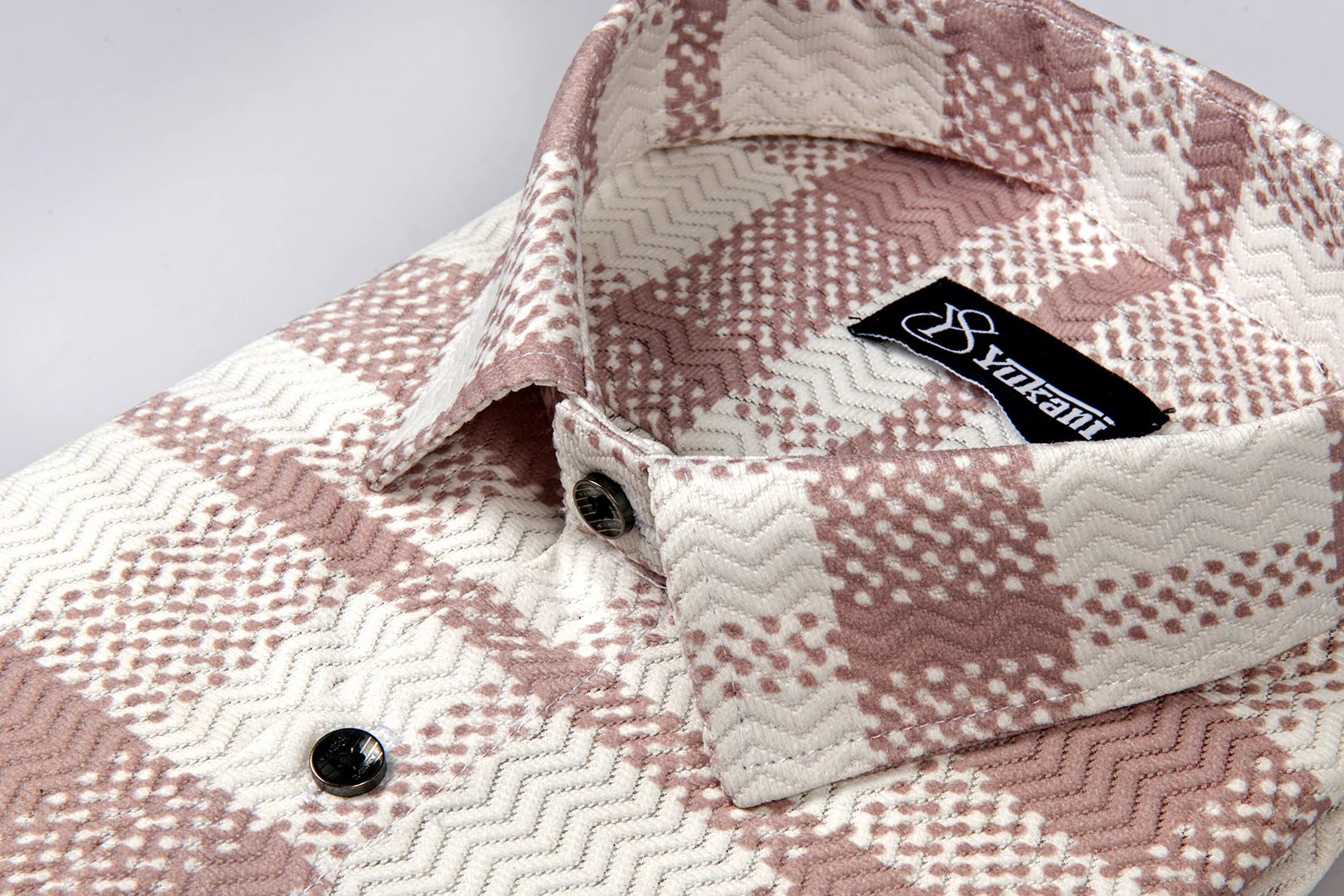 Checks White with Maroon Shirts for Men