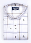 White checks heavy cotton shirts