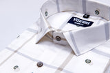 White checks heavy cotton shirts