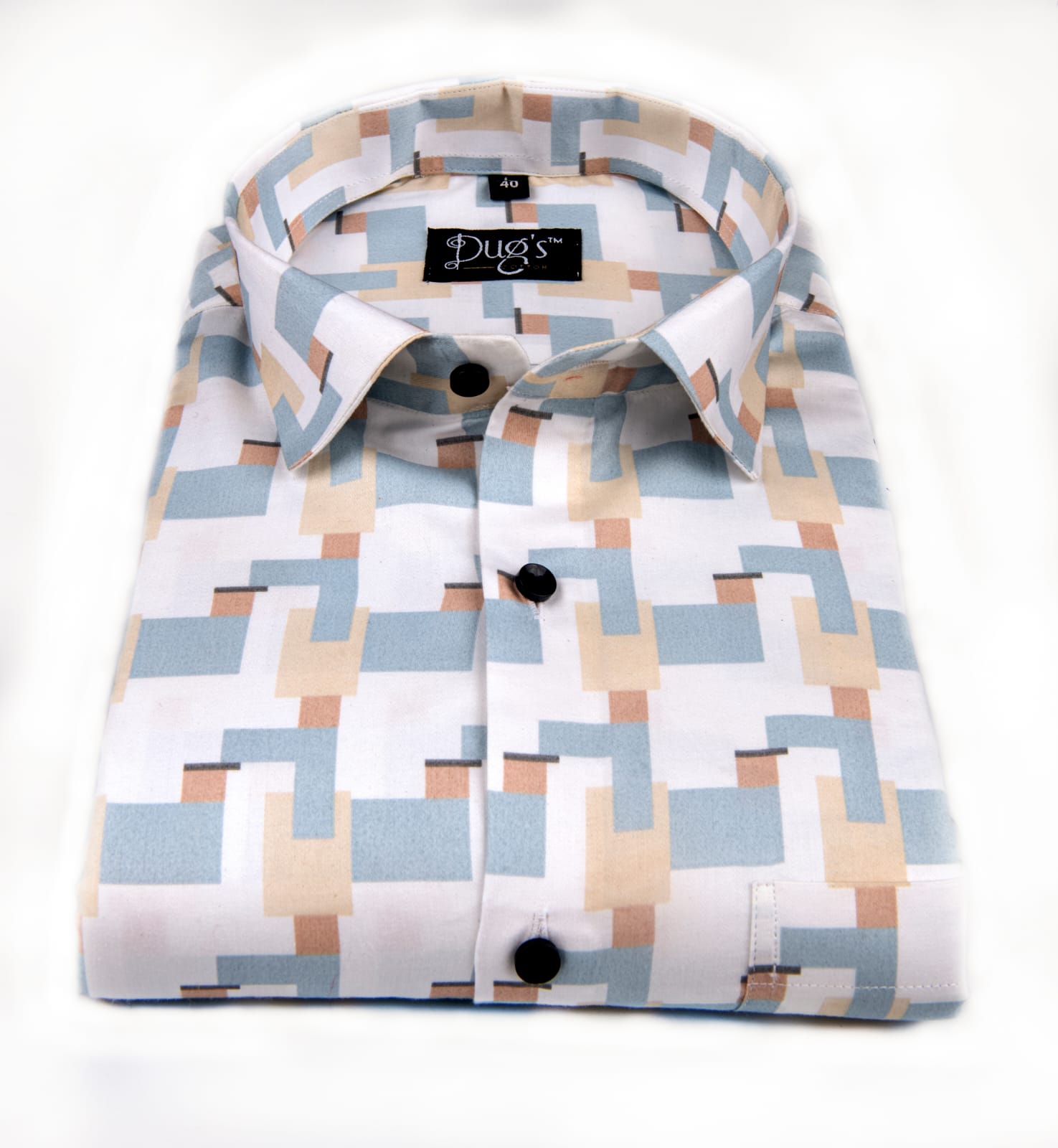 Farrari Sky Digital Print Cotton Shirt