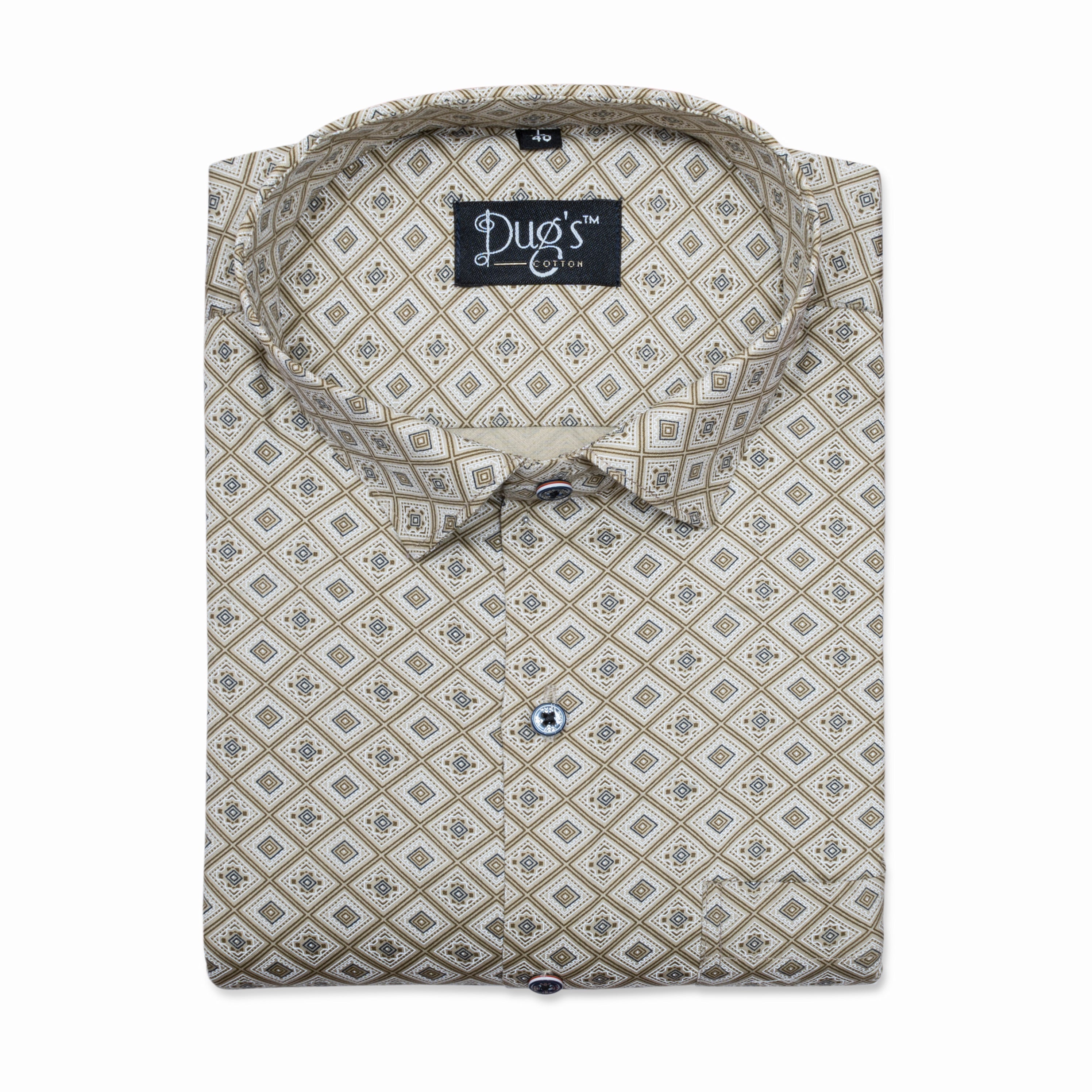 Owen Fone Colour Print Cotton Shirt