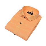 Light Orange Dual Cotton Shirt White Lining