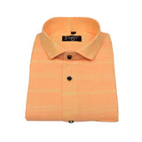 Light Orange Dual Cotton Shirt White Lining