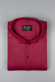 Red  Plain Cotton Shirt