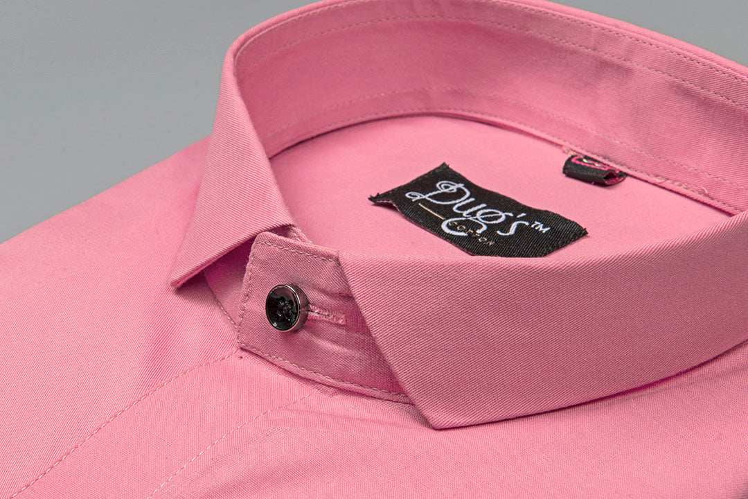 Pink Plain Cotton Shirt