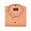 Light orange plain linen cotton shirts