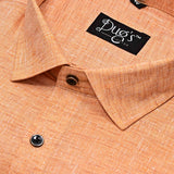 Light orange plain linen cotton shirts